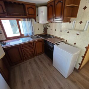 Cocina con lavadora